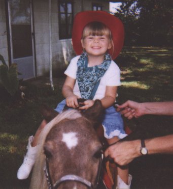 Ashley on a pony